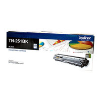 2x Brother TN251 Genuine Black Toner Cartridge - 2,500 Pages